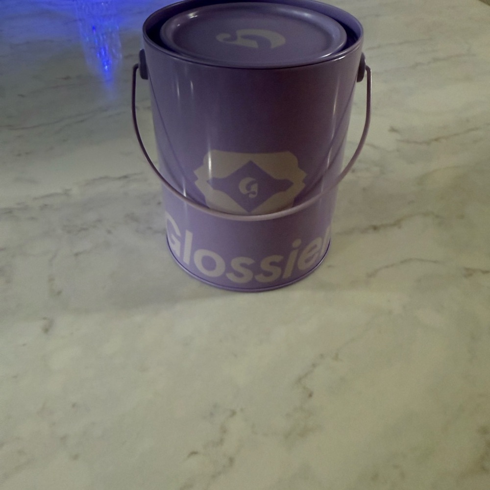 Glossier Lavender Branded Mini Paint Can